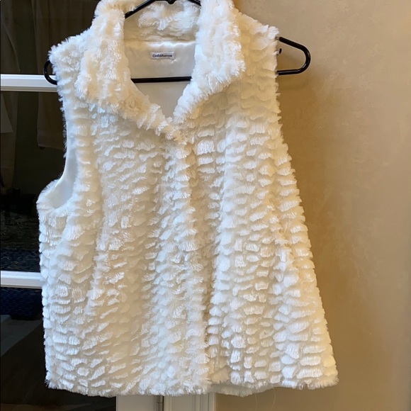 croft & barrow Jackets & Blazers - Soft, White Vest, Small/Medium